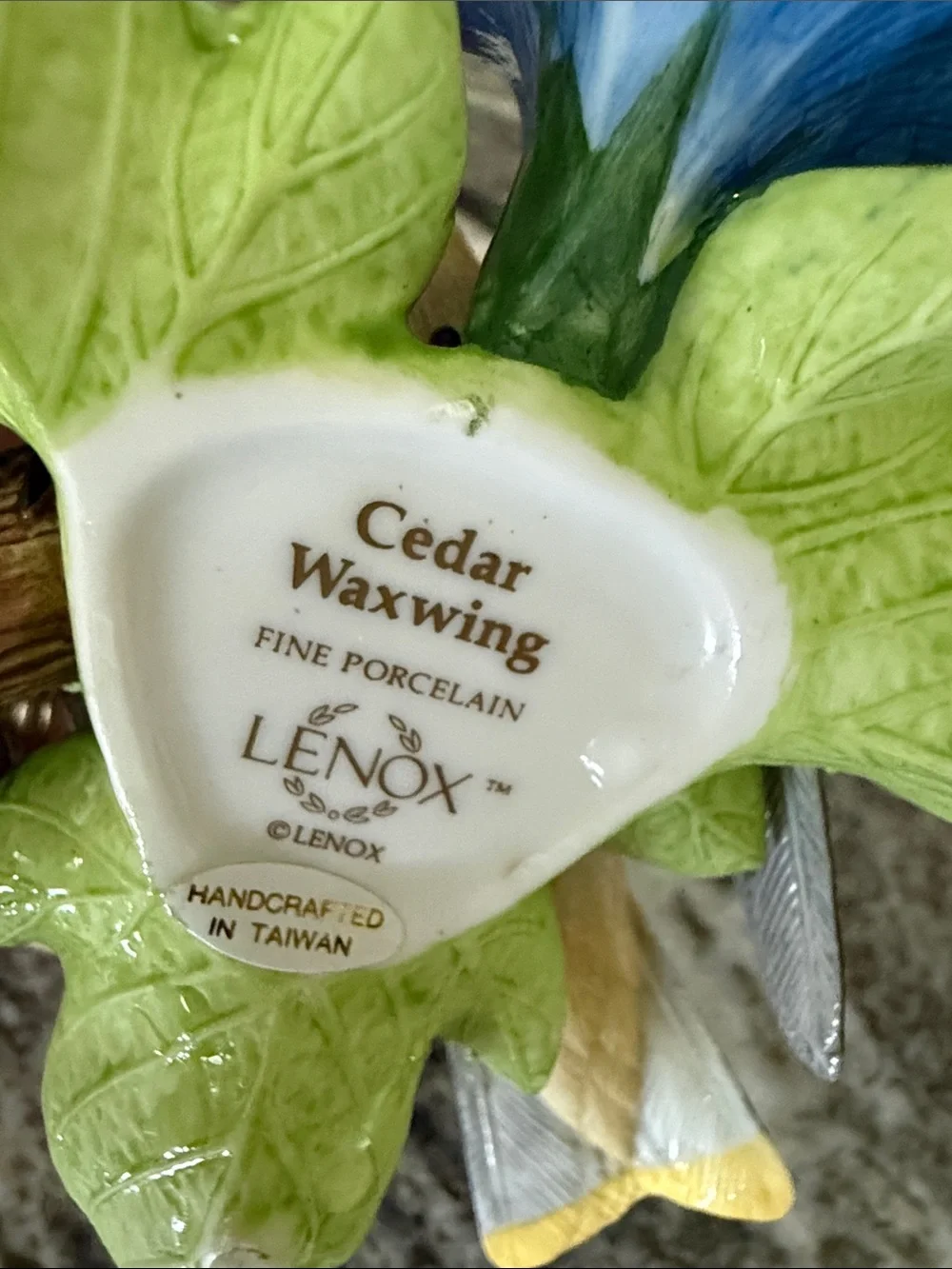 Lenox Cedar Waxwing Porcelain Bird Figurine – Fine China – Collectible
